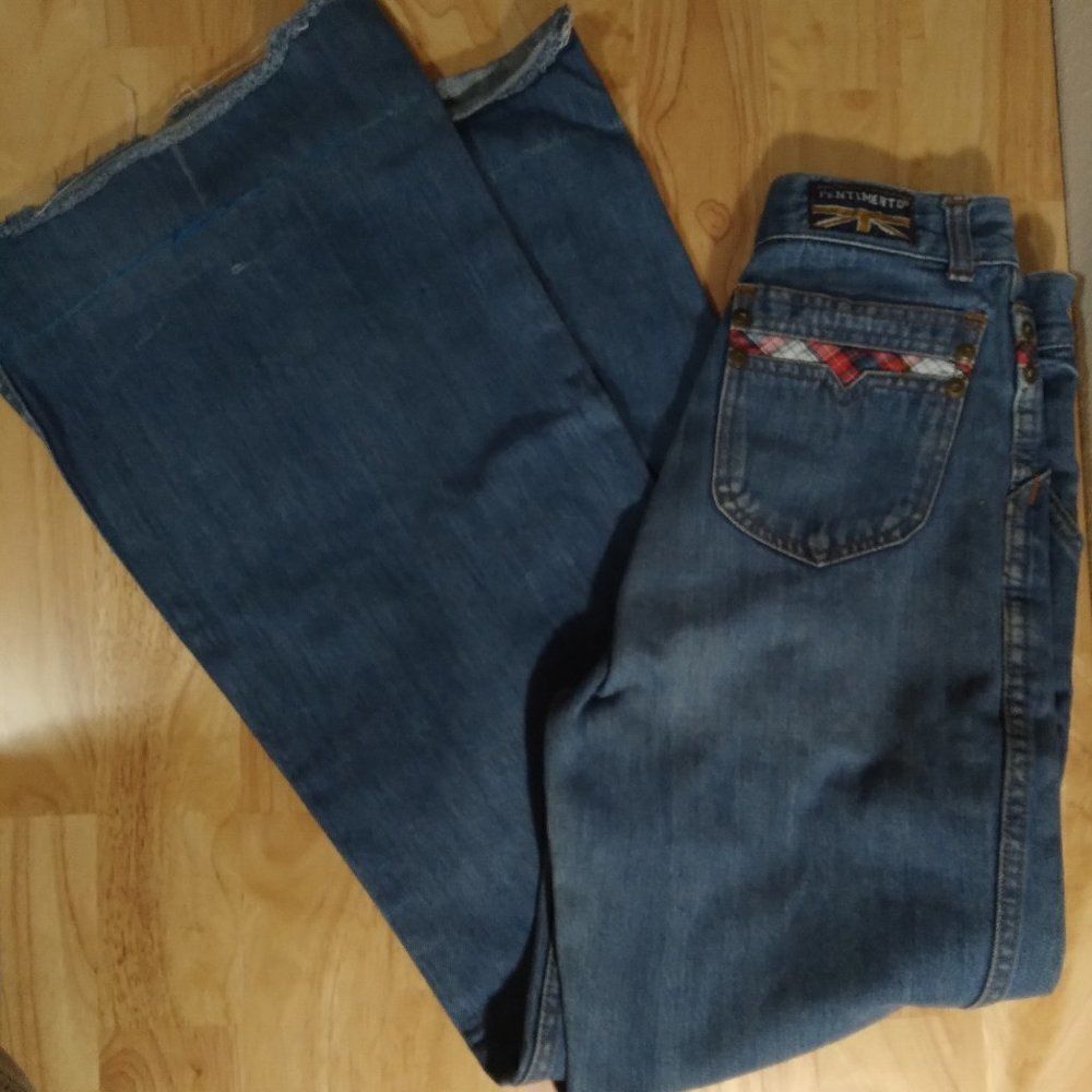 Vintage Pentimento Flare Bell Bottom High Waist Jeans